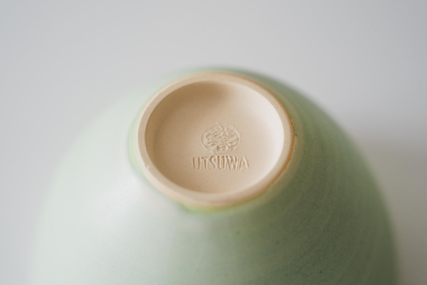 【洸春陶苑×UTSUWA】コラボカップ グリーン 淡